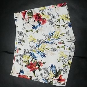 White House Black Market Floral Shorts